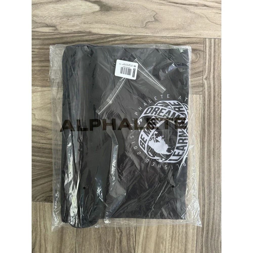 Alphalete Athletics Classic Drawstring Global Impact String Backpack Black